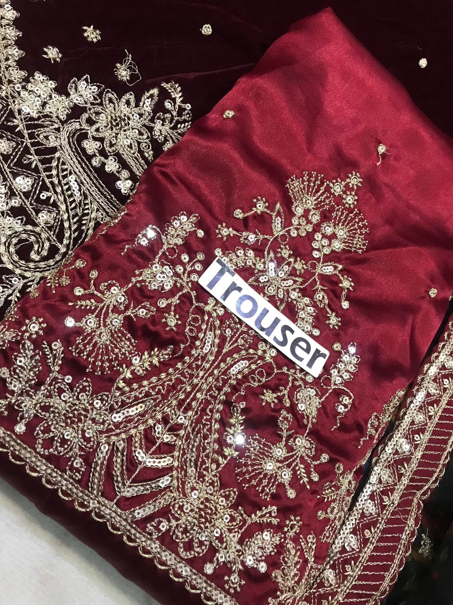 Baroque Jazmin Velvet Mehroon Wedding & Party Wear 2025
