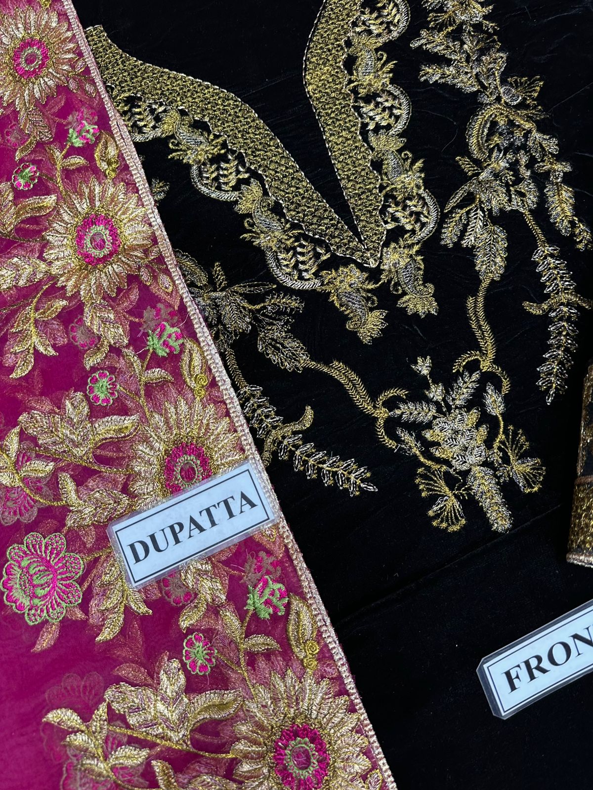 Ammara Khan Wz=021 Velvet Black Beauty Wedding & Party Wear 2025