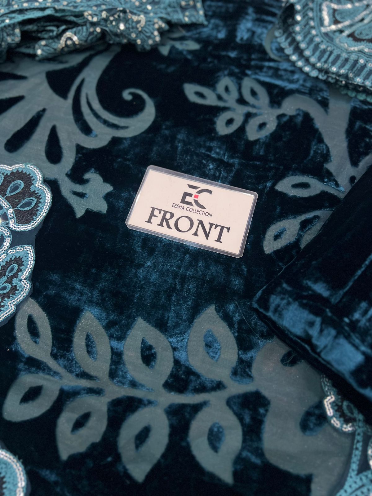 Maria B Palachi Collection Velvet Black & Zinc Wedding & Party Wear 2025