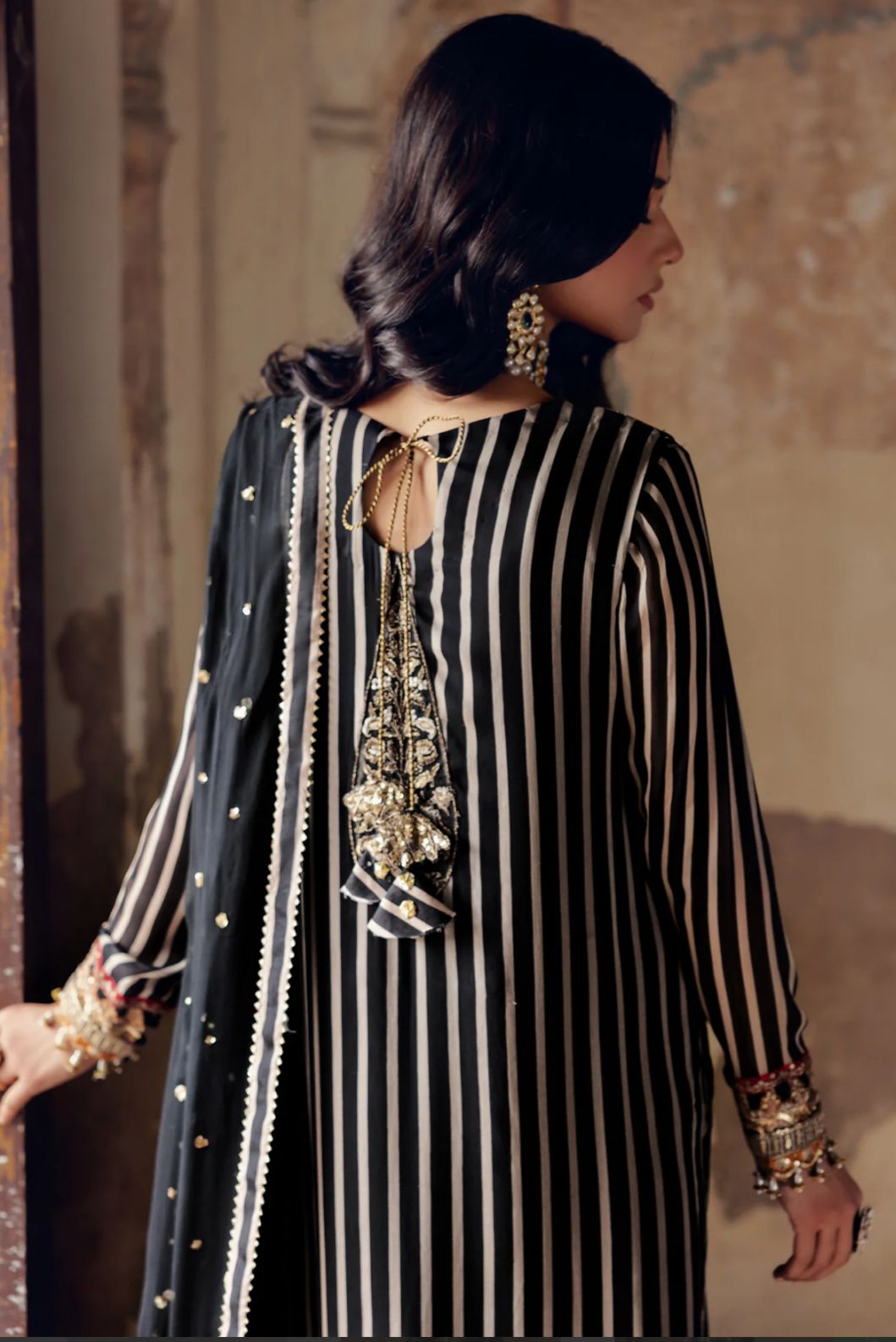Charizma Luxury Chiffon Printed Black PAkistani Dress 2025