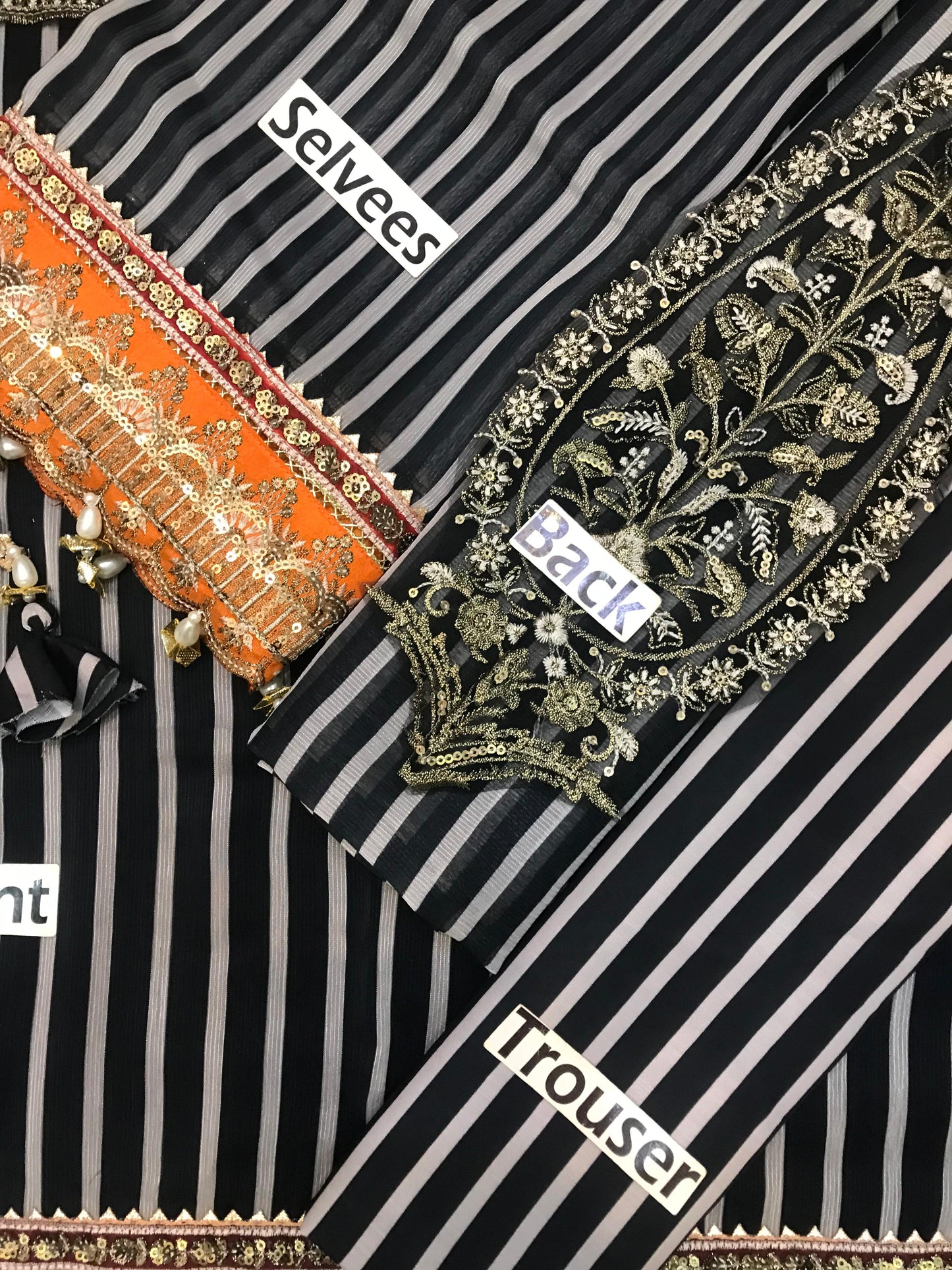 Charizma Luxury Wz-288 Printed Chiffon Emb Black Most Demanded Pakistani Dress 2025