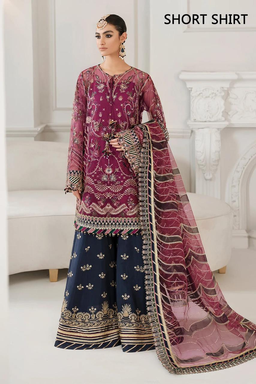 Baroque Festive Most Demanding Bridal Wedding Gharara On Soft Net For Bharat 2025