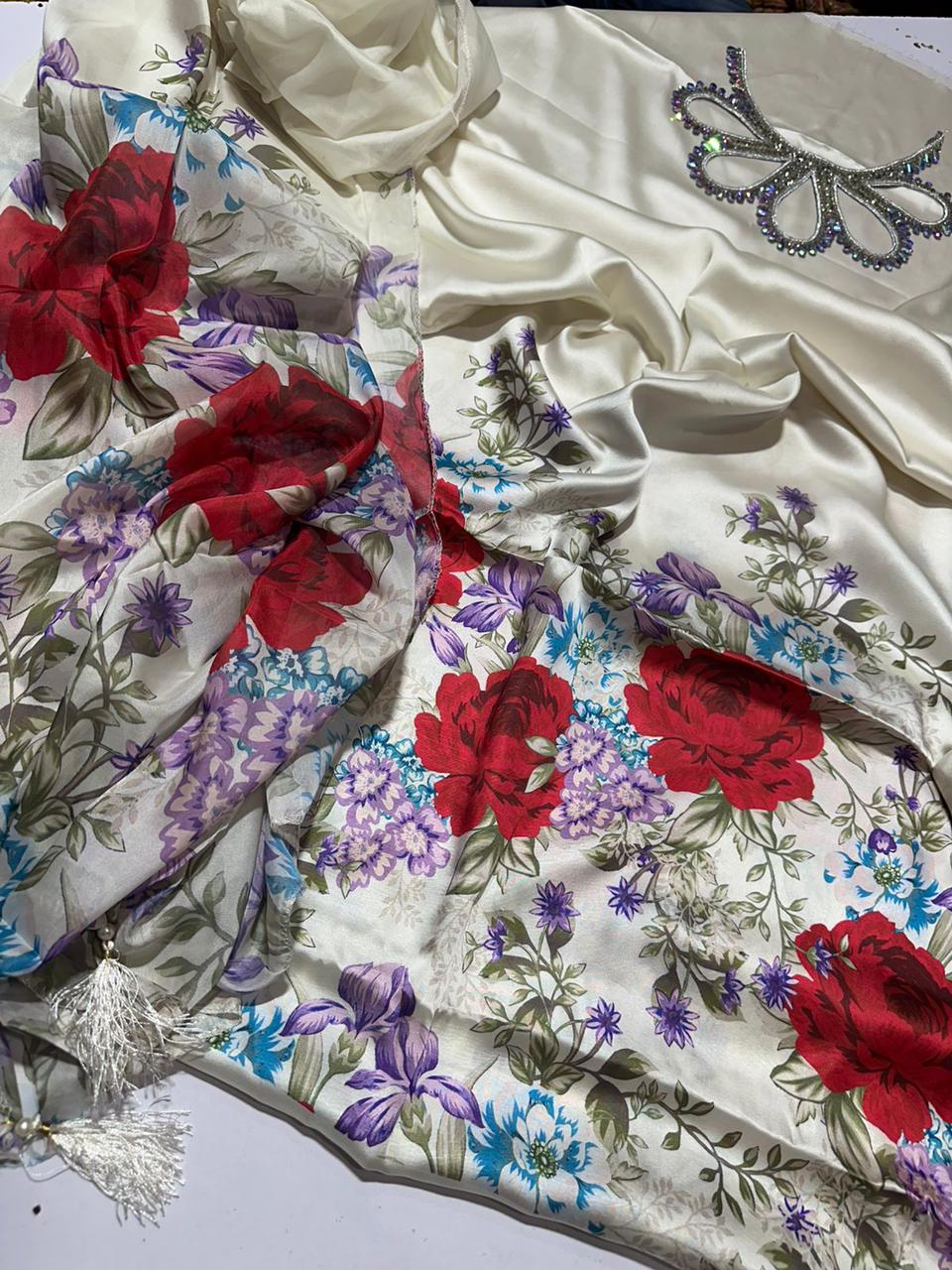 Khaadi Wz-872 Most Demanding Edition 3Pcs Shamoz Silk Dress 2025