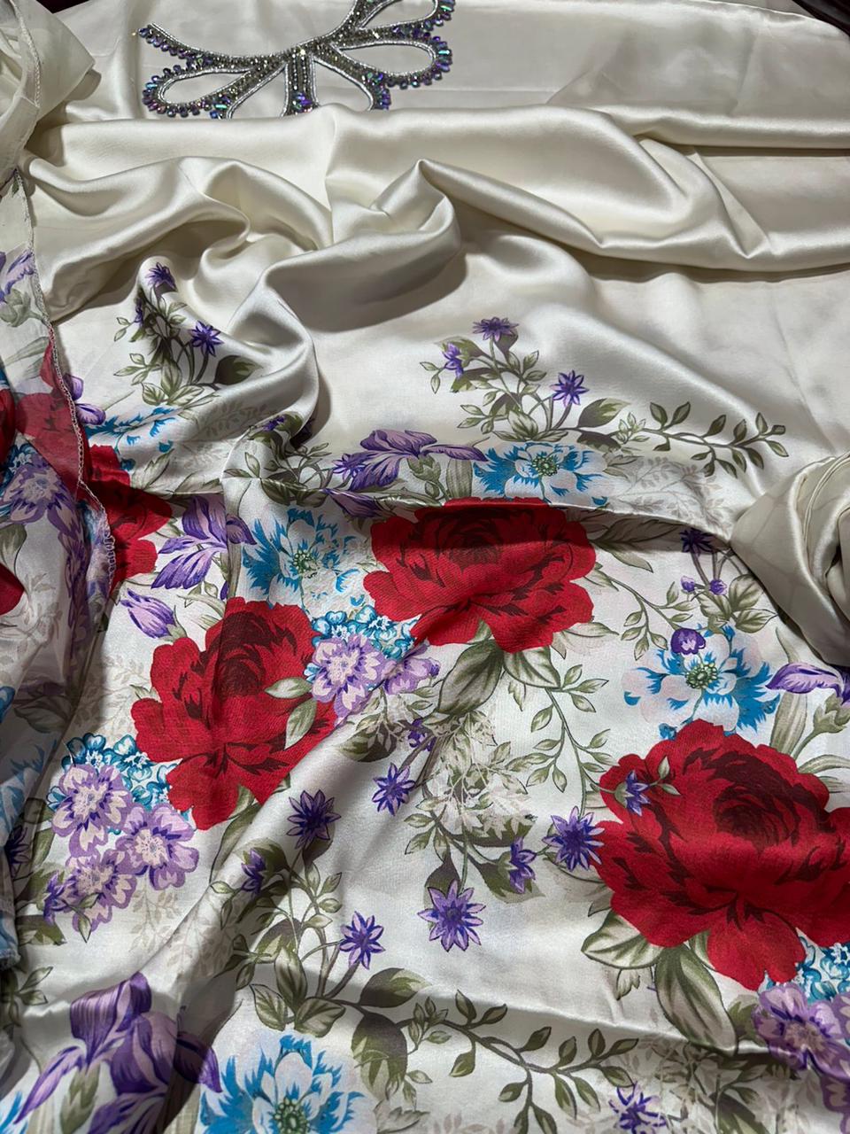Khaadi Wz-872 Most Demanding Edition 3Pcs Shamoz Silk Dress 2025