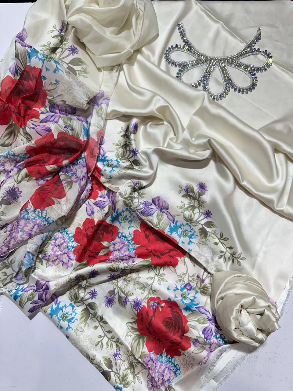 Khaadi Wz-872 Most Demanding Edition 3Pcs Shamoz Silk Dress 2025