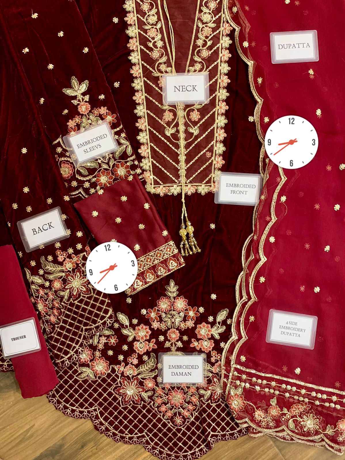 Emaan Adeel Eav-Kanwal Wz-2030 Velvet Dress WInter 2025
