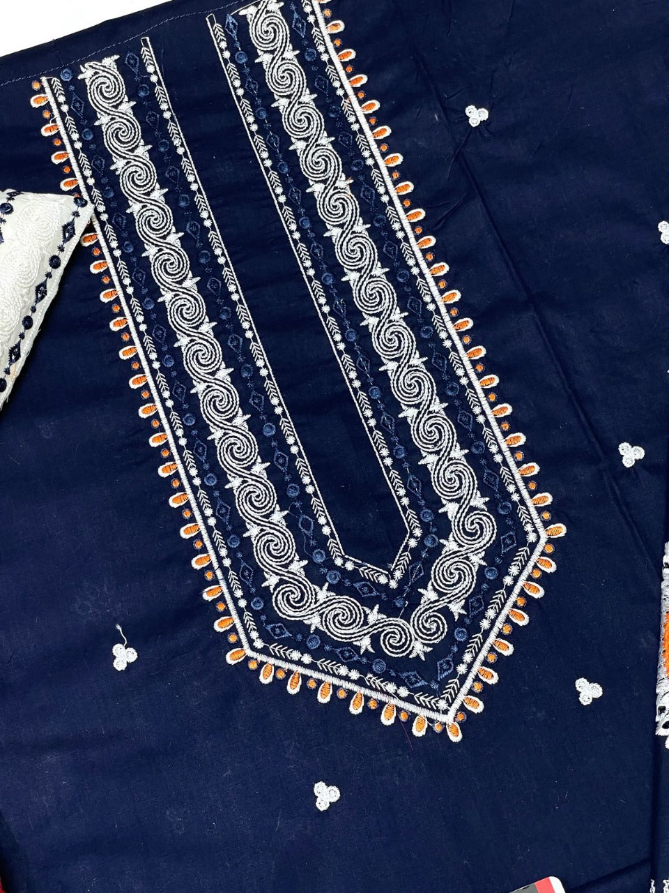 Erum Khan New Classy Wz-40 100% Cotton Emb With Dori SIlk Duppata 25