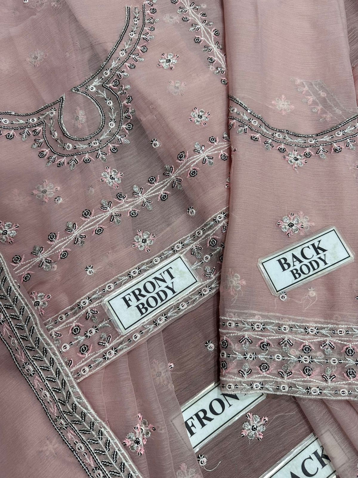 Asim Jofa Wz-23 Pink Maxi Frock Chiffon For Wedding Bridal 2025