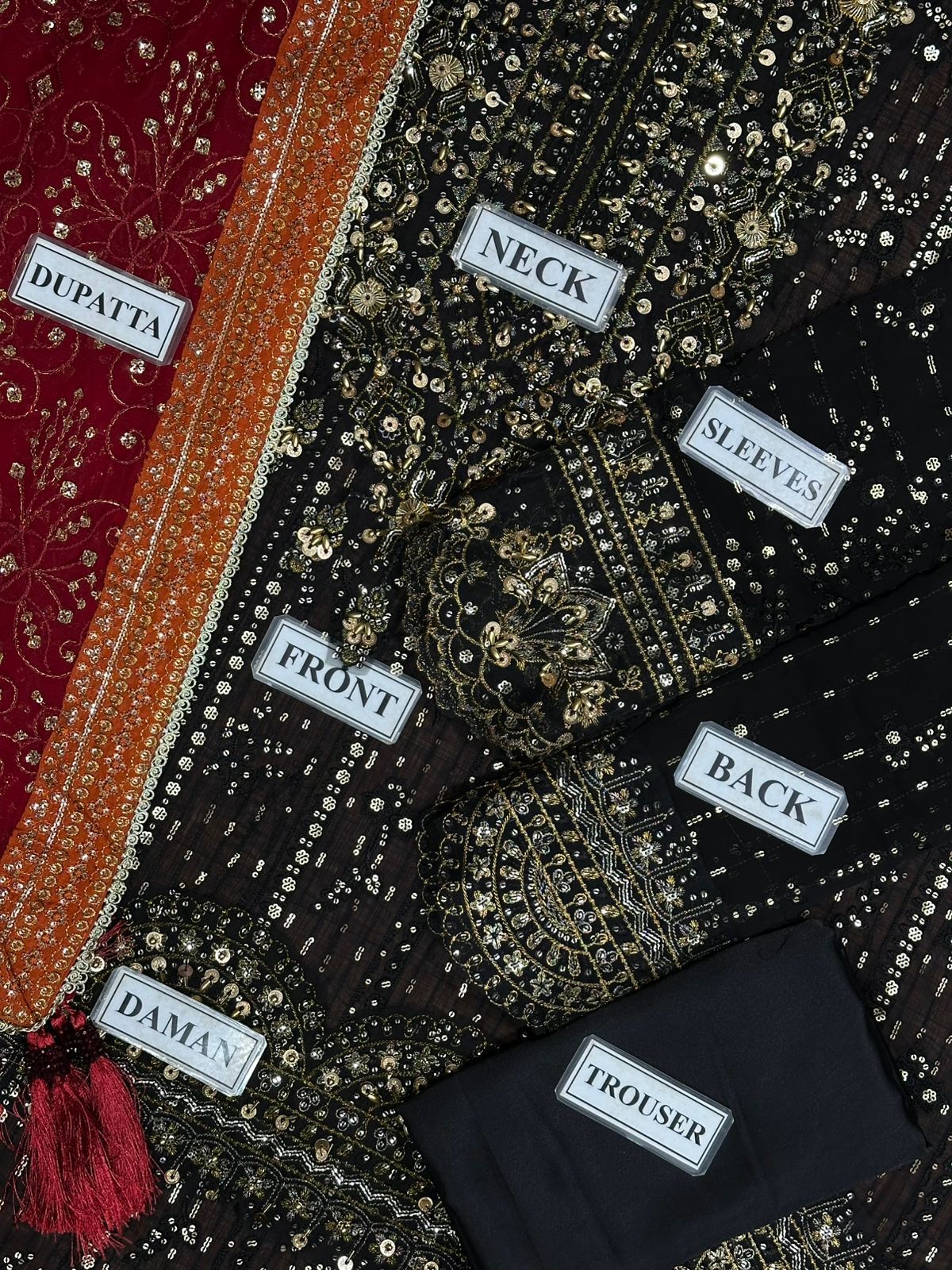 Aik Atelier Wz 02 Black Beauty Chiffon Maxi Frock For Wedding Bridal 25