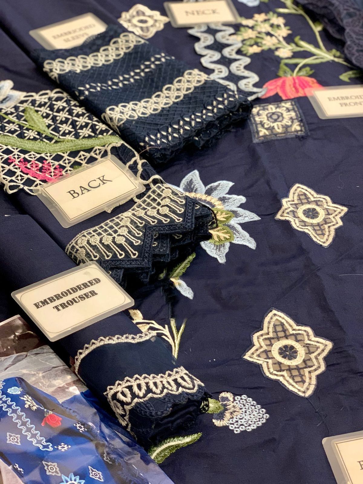 Crimson Luxury Midnight Blue Most Demanding Premium Pure Lawn