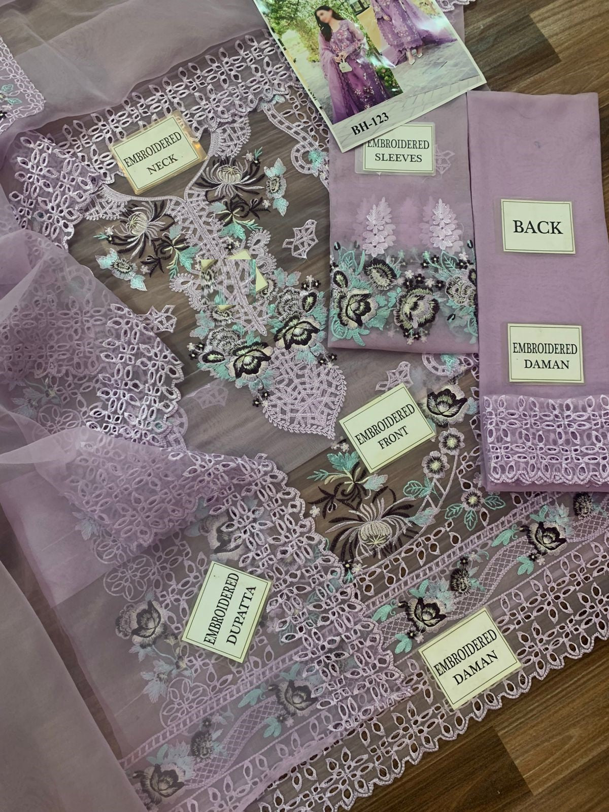 Wearza Wz-02 Most Demanding Premium Organza Chikankari Dress 25