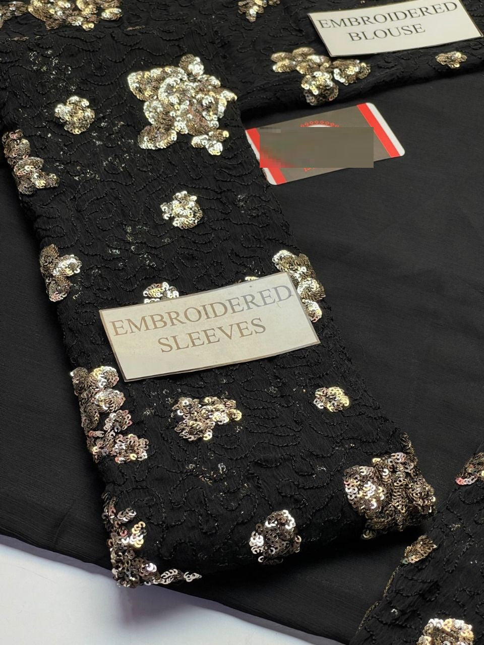 Jazmine Wz-35 Black Beauty Demanding Exclusive Chiffon Saree 26