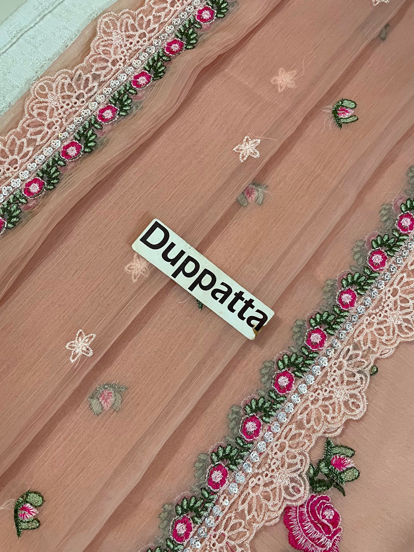 Baroque Wz=93 Peach Hot Design Pure Chiffon Dress 26