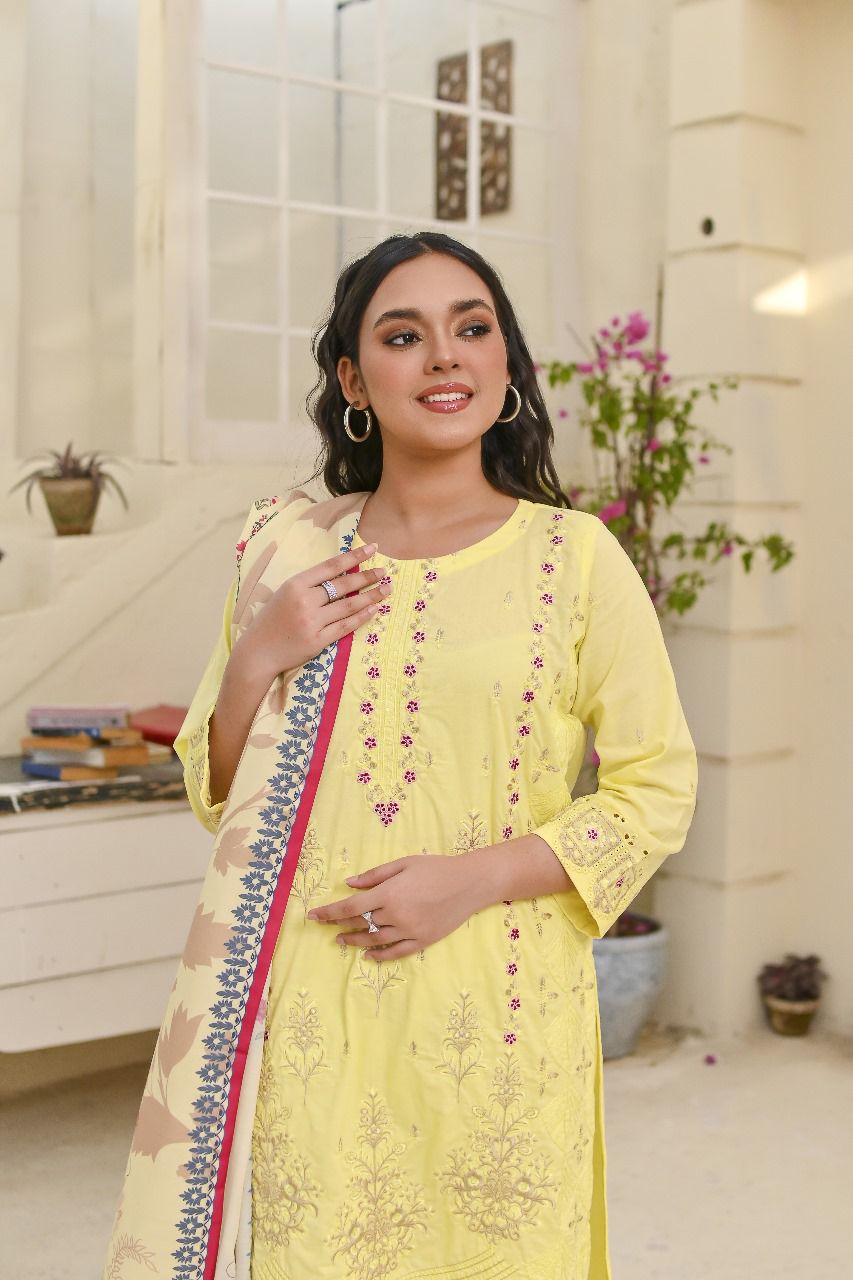 Gul-o-Gulzar Luxury Lawn Chikankari Dress 2024