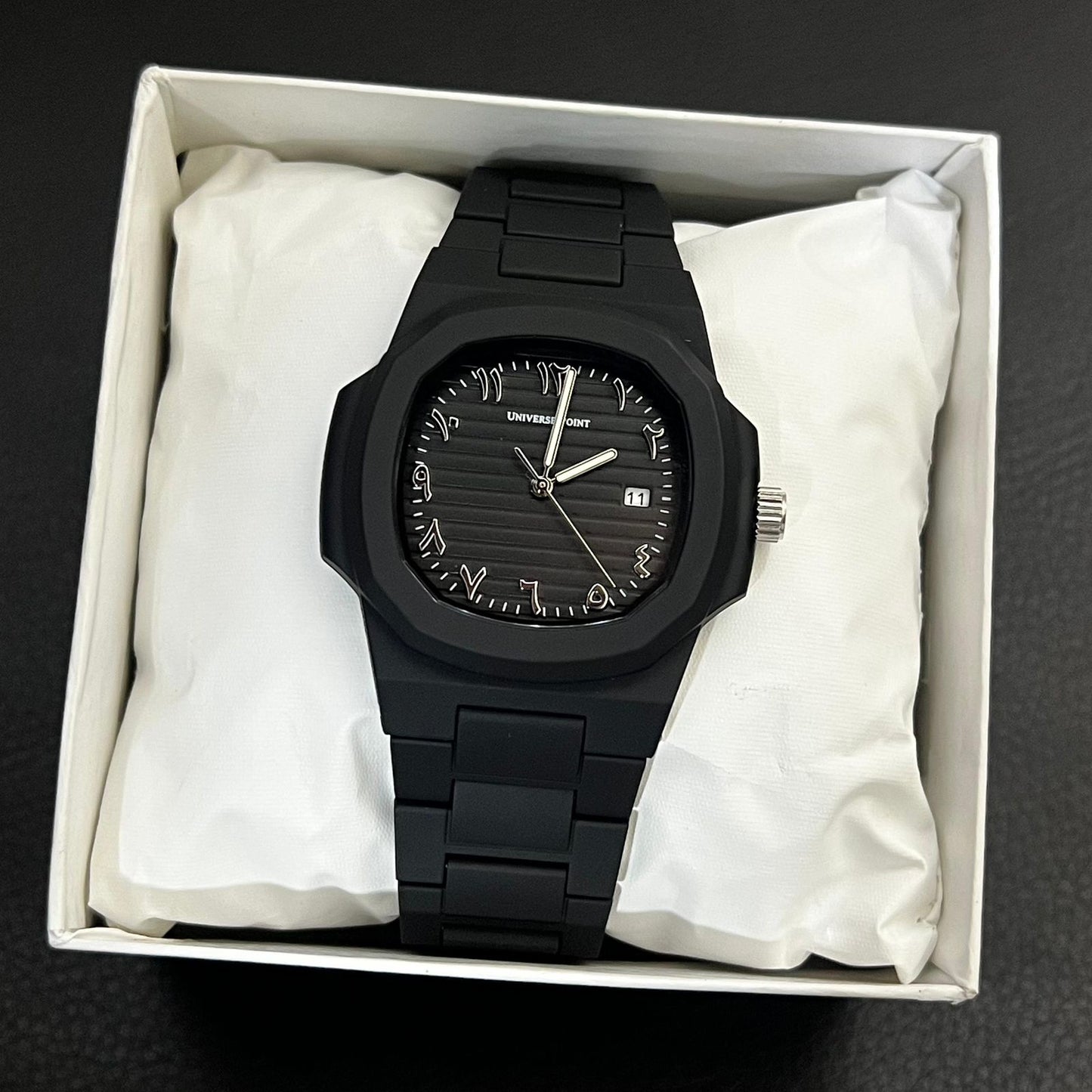 Universe Point Arabic Full Black Watch Lover Most Trending 2025