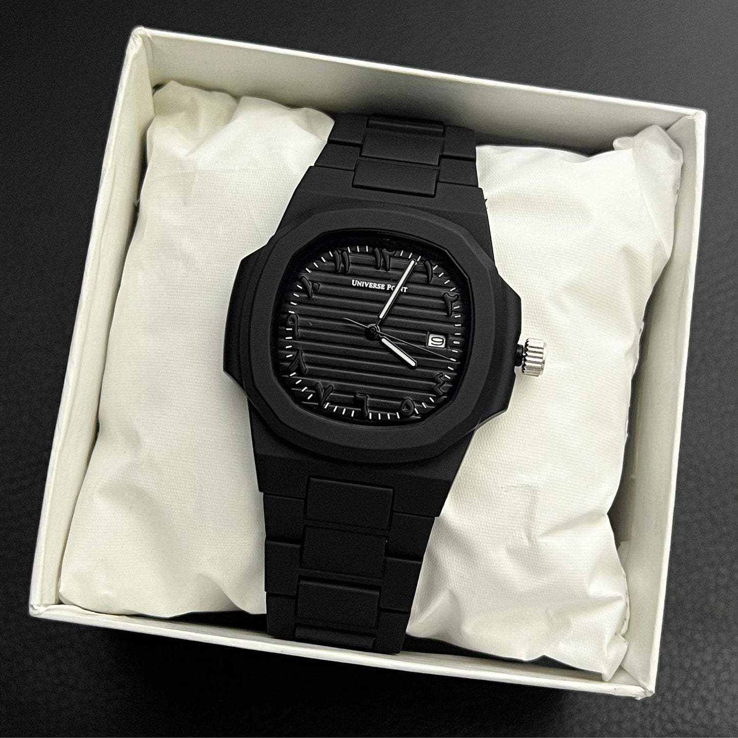 Universe Point Arabic Full Black Watch Lover Most Trending 2025