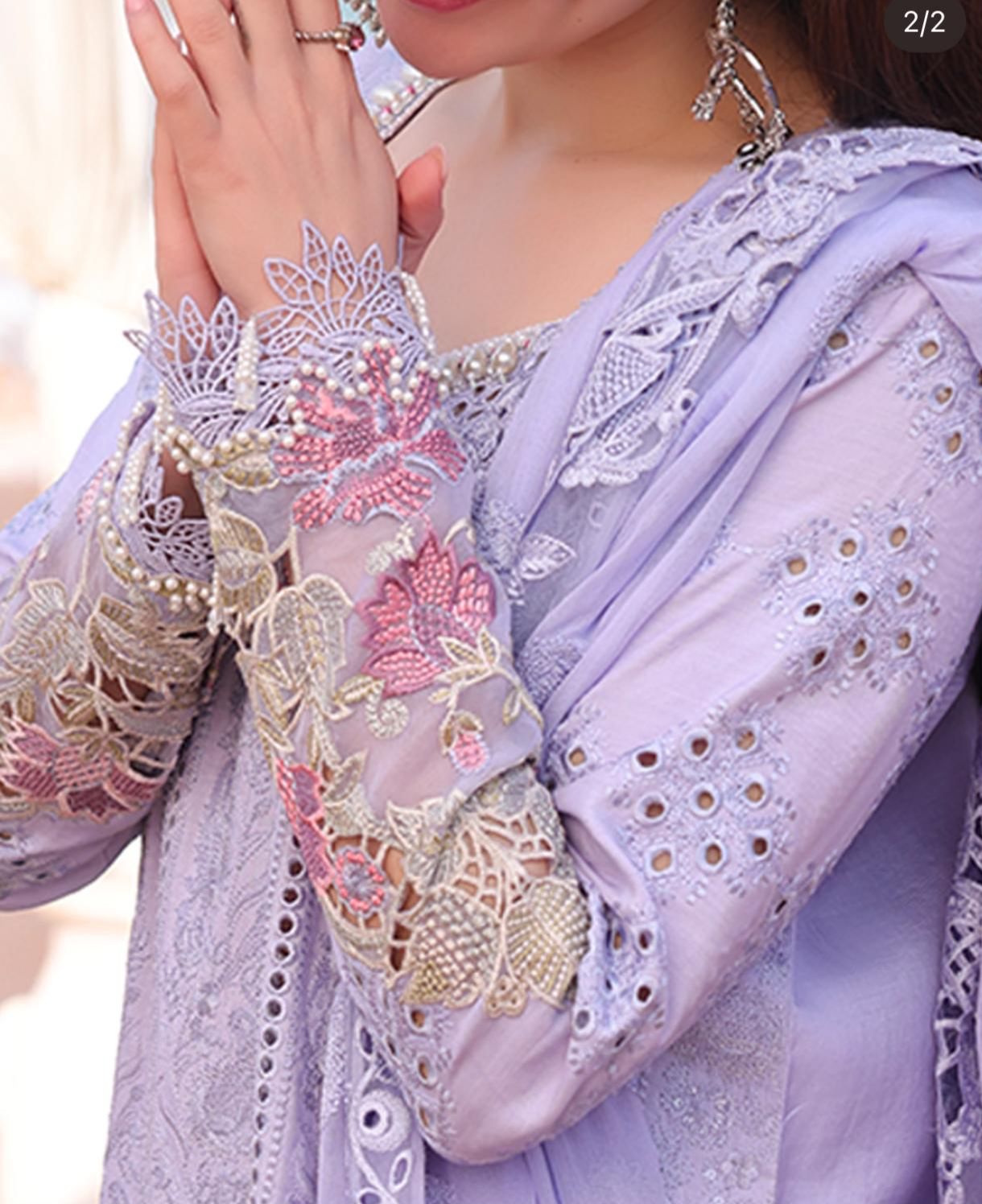 Sereene Wz-456 Pure Egyption Lawn With Organza Duppata Summer Eid Collection 2025