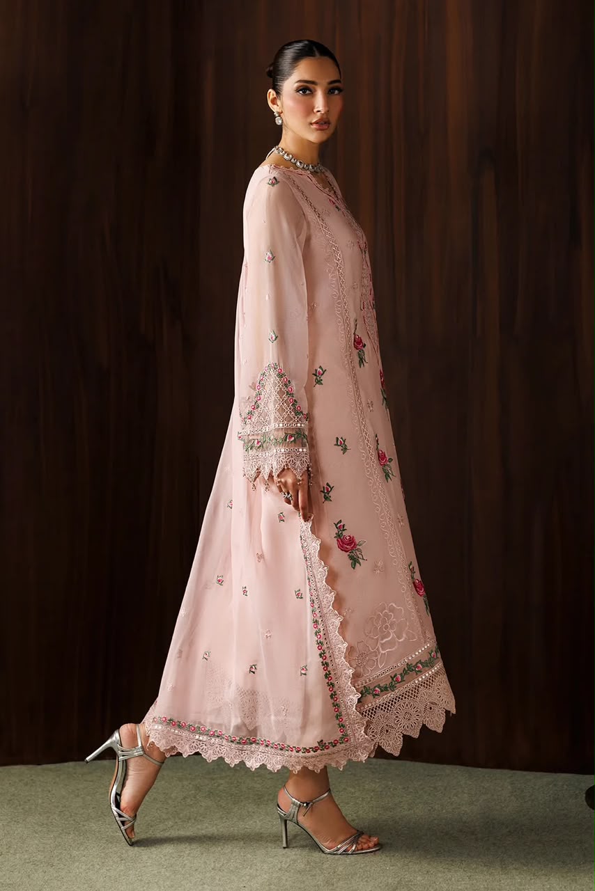Baroque Wz=93 Peach Hot Design Pure Chiffon Dress 26