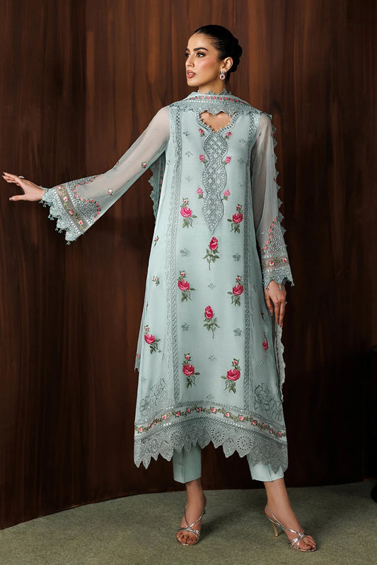 Baroque Sky Dress Wz-04  Pure Chiffon WIth Chiffon Duppata 26