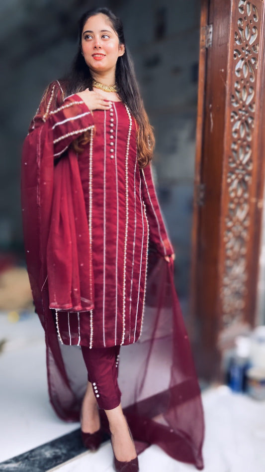 Motiyana Semi Pure Chiffon 3pc Dress 2025