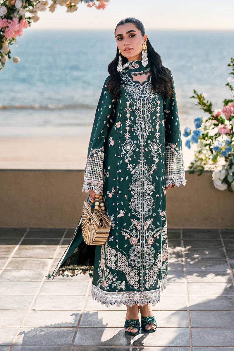 Qalamkar FK-13 Eliza Premium Pure Lawn Embroidered Eid Collection 2025