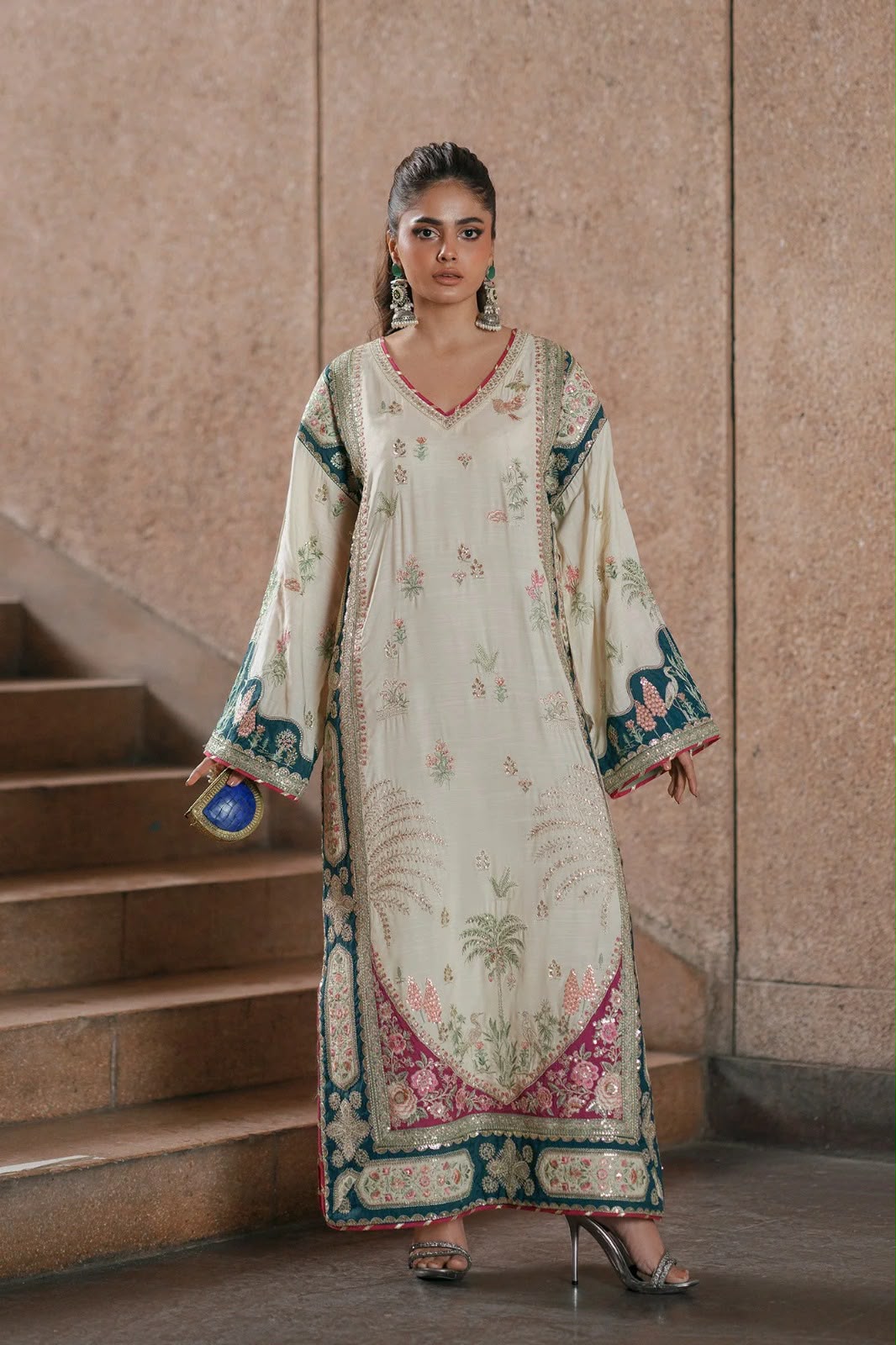 Ethnic E1046 Kaftan Most Demanding Charmous Silk Design 26