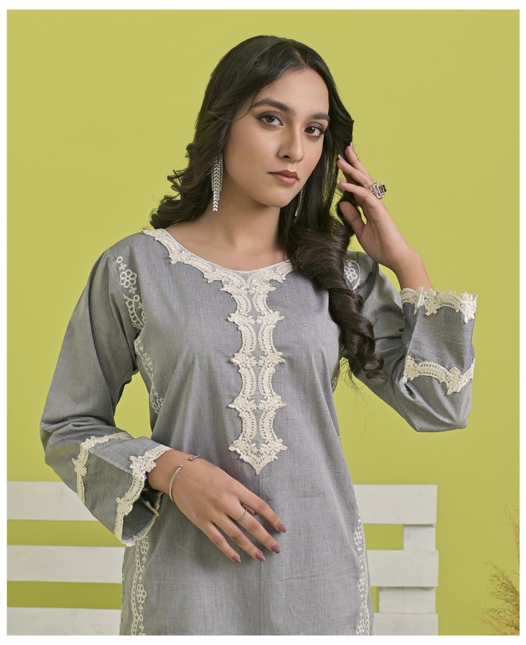 Wearza 2 Pcs COrd Set Premium Khaddar Cotton Wz-005