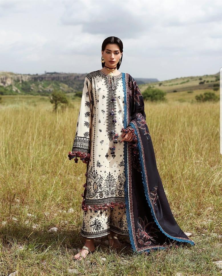 Woman in traditional outfit with a scenic background