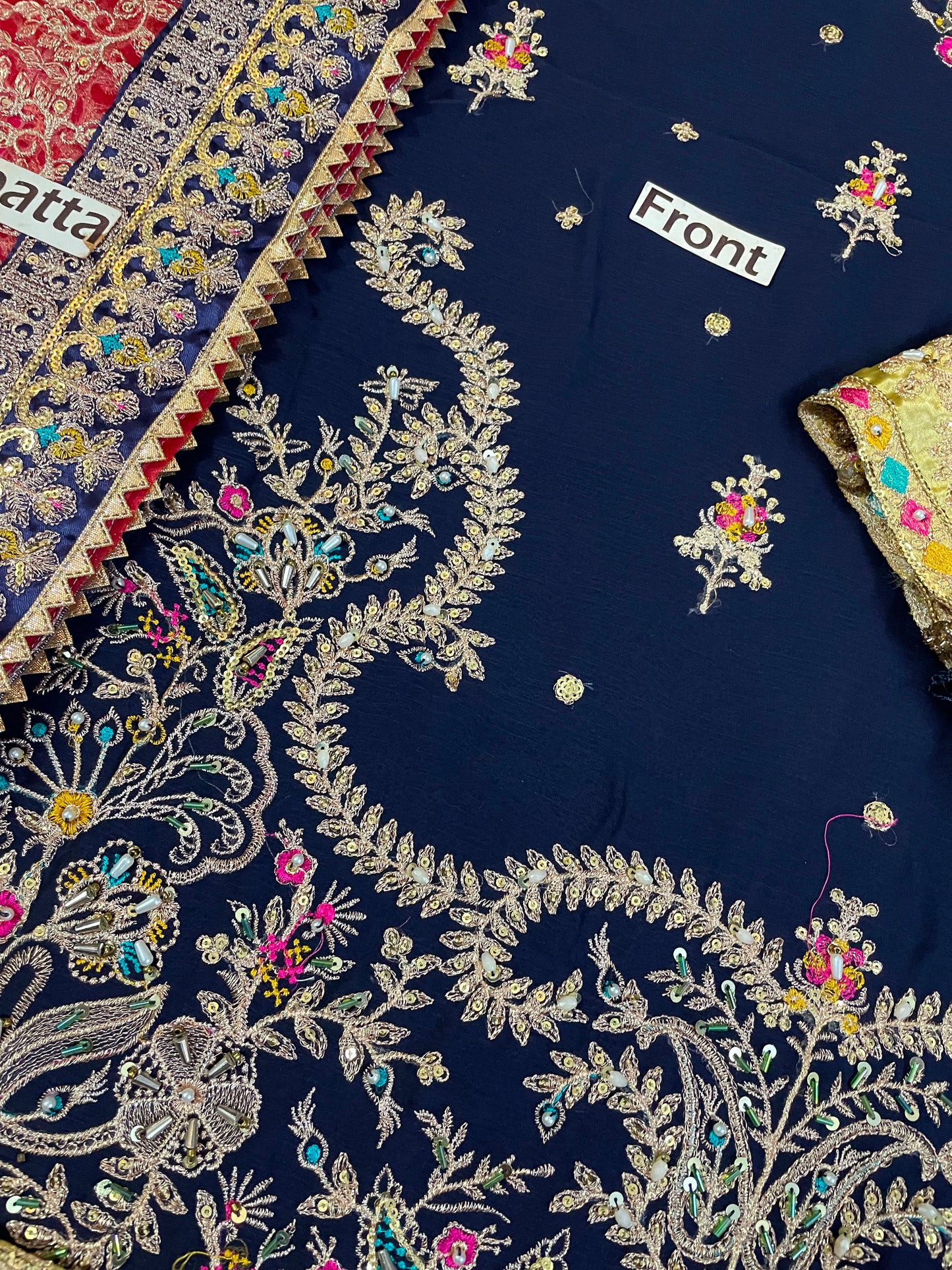 Nureh Wz-3054 Premium Pure Chiffon With Organza Emb Border Duppata 2026