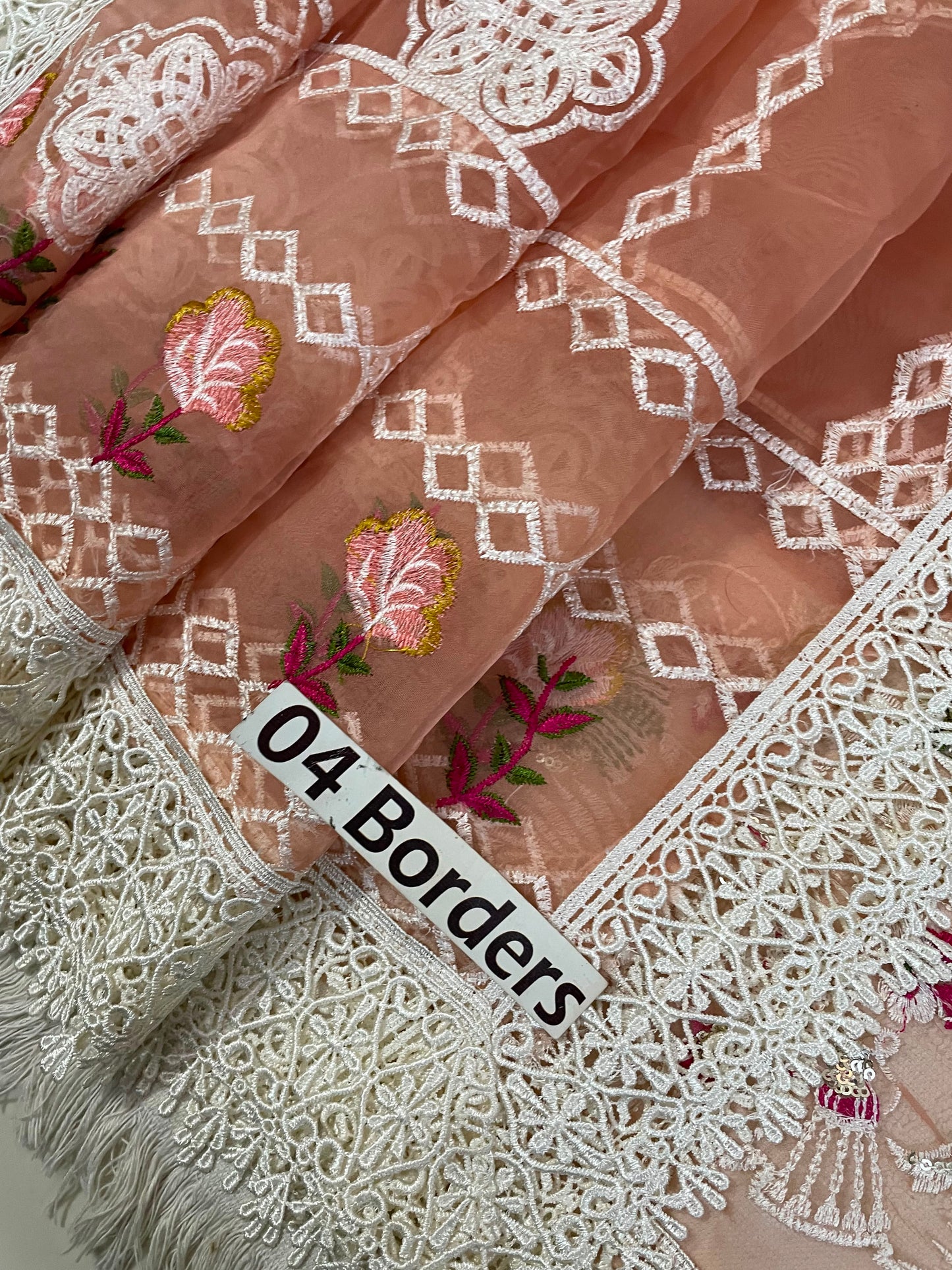 Akasy Wz-1012 Luxury Cotton With Fully Heavy Embroidered Organza Dupatta 2026