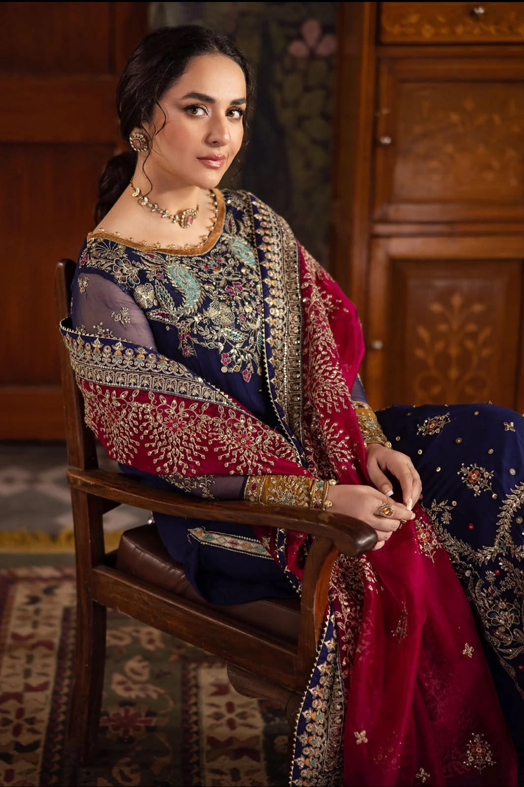 Nureh Wz-3054 Premium Pure Chiffon With Organza Emb Border Duppata 2026