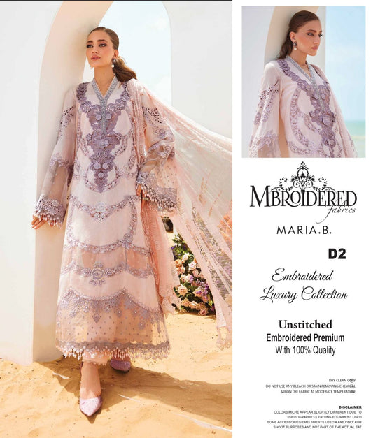 Maria B Chikankari Wz-5501 Premium Pure Cotton Chikankari With Soft Cotton Net Duppata 26