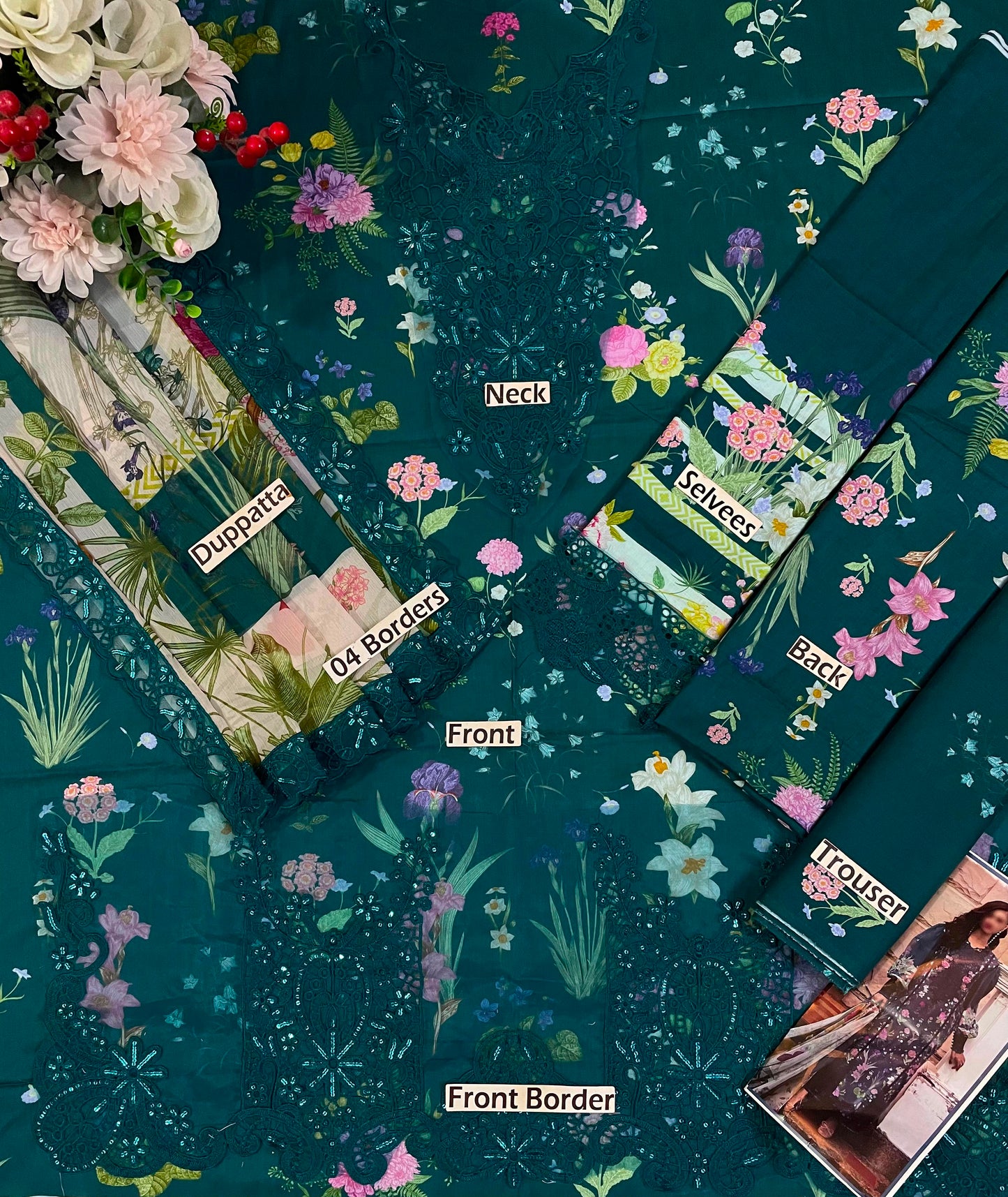 Elaf Wz-2705 Premium Pure Printed Lawn Dress With Emb Chiffon Duppata 2026