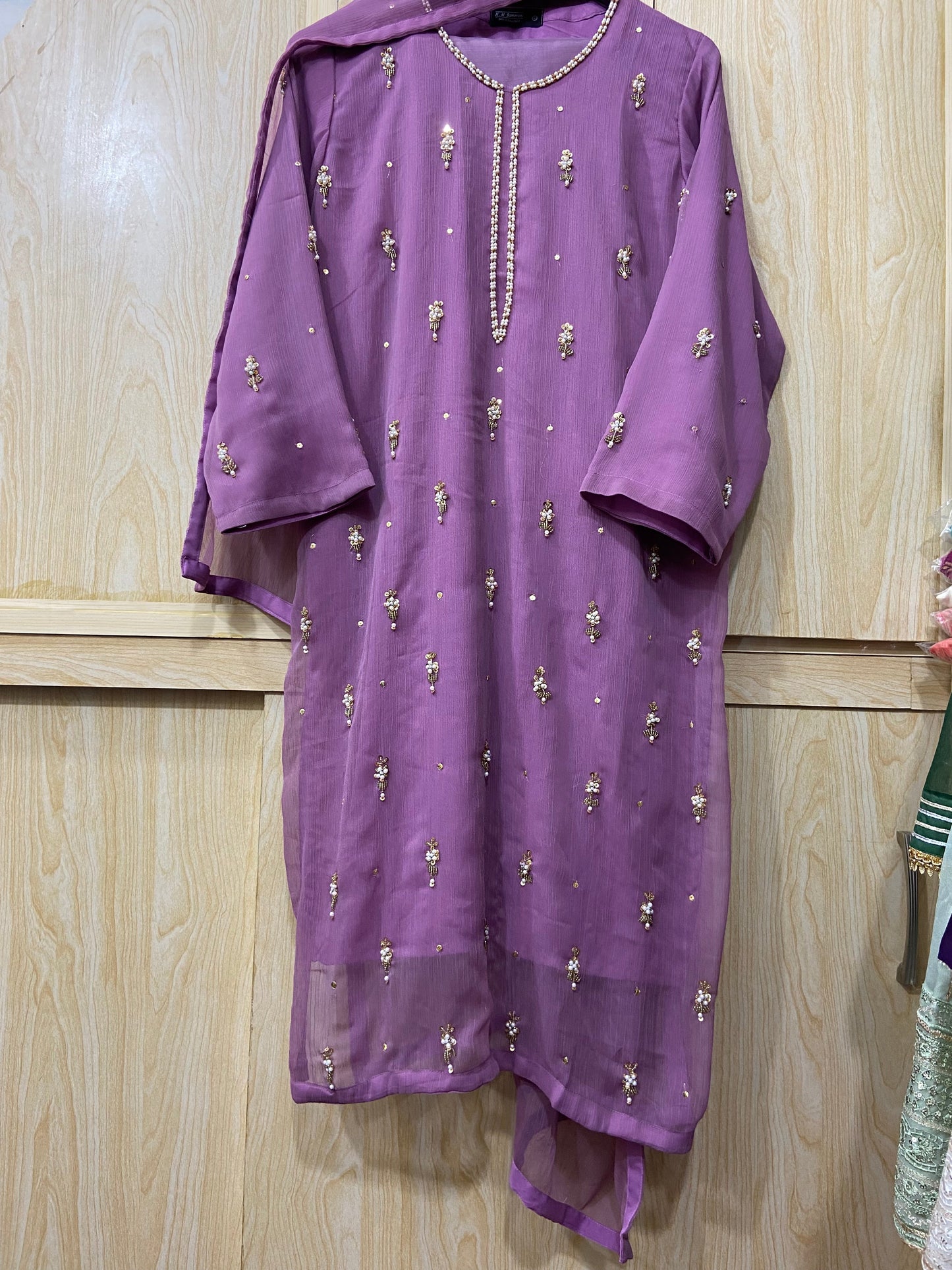 Zarina by Wearza Semi Pure Chiffon 3Pc Ready To Wear 2025