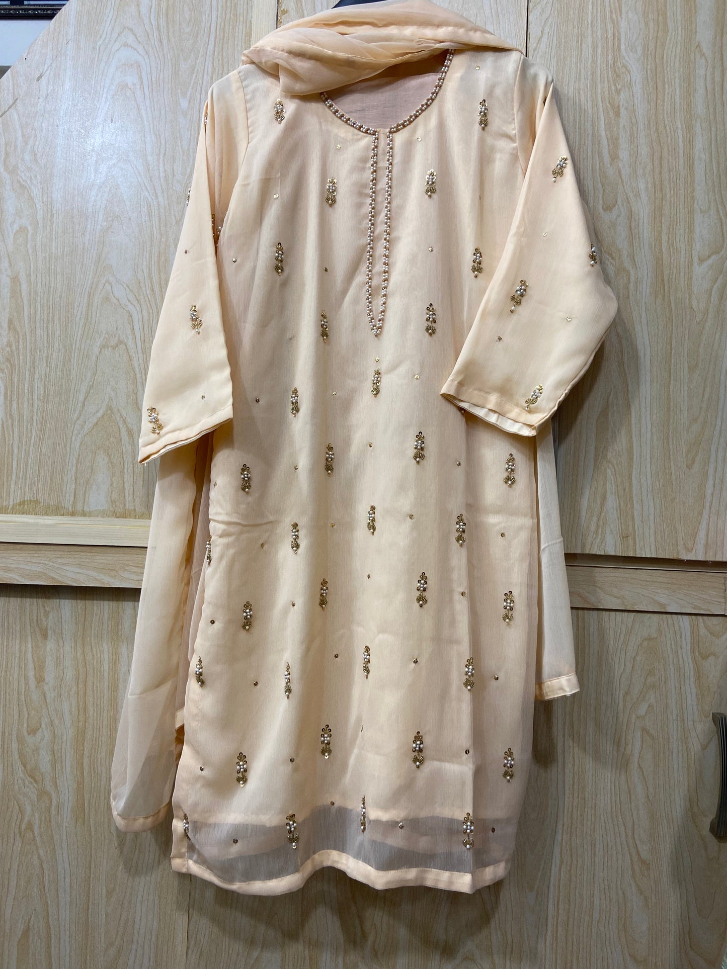 Zarina by Wearza Semi Pure Chiffon 3Pc Ready To Wear 2025