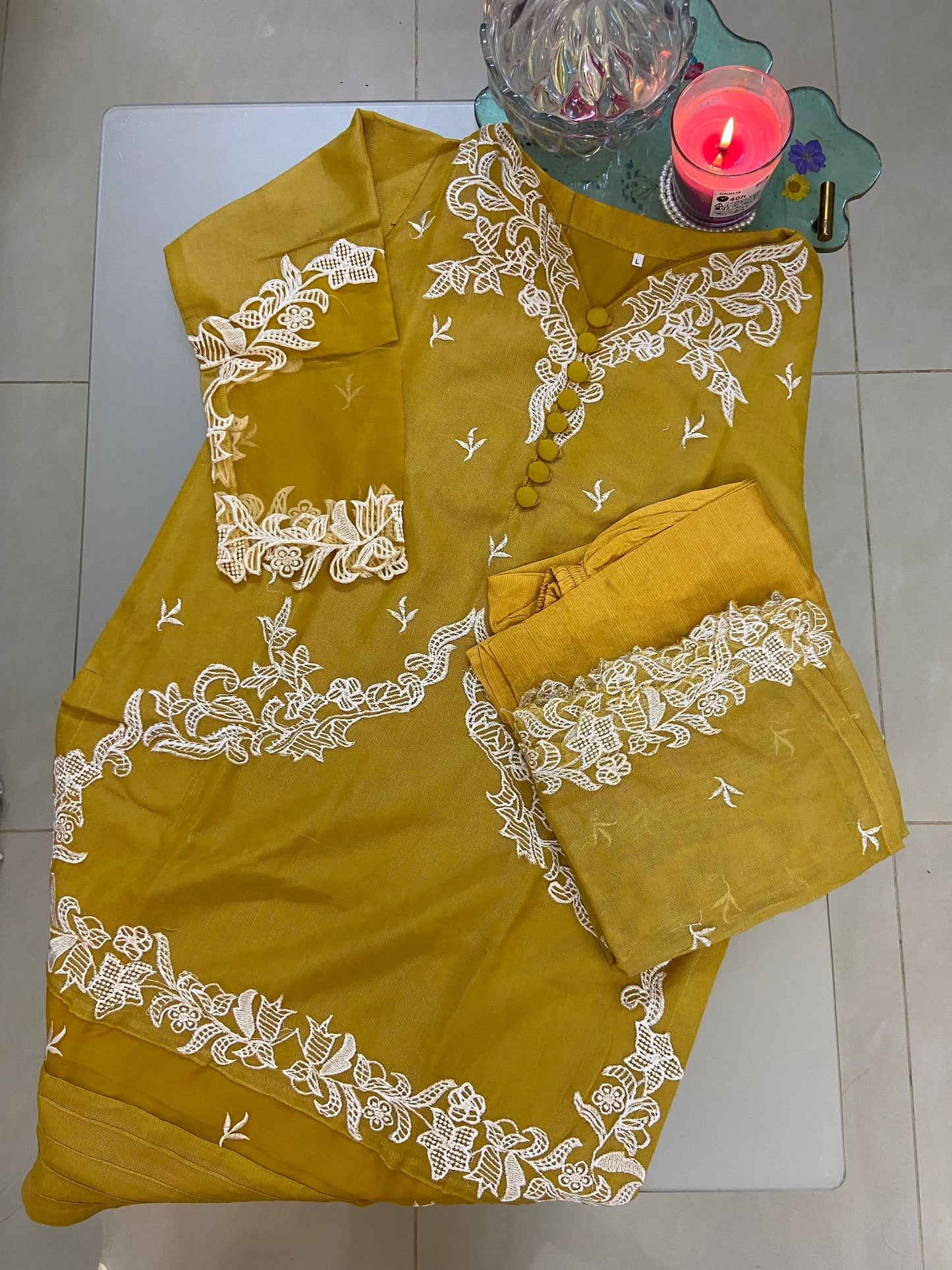 Khushbu Premium Khaadi Soft Net Dress By Wearza 2025