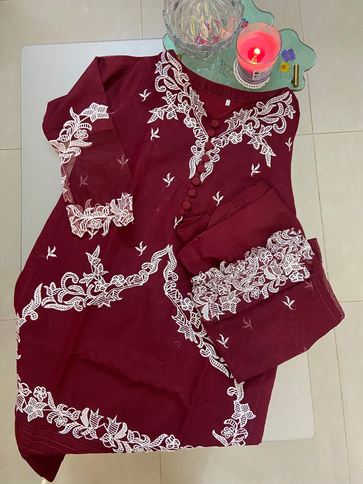 Khushbu Premium Khaadi Soft Net Dress By Wearza 2025