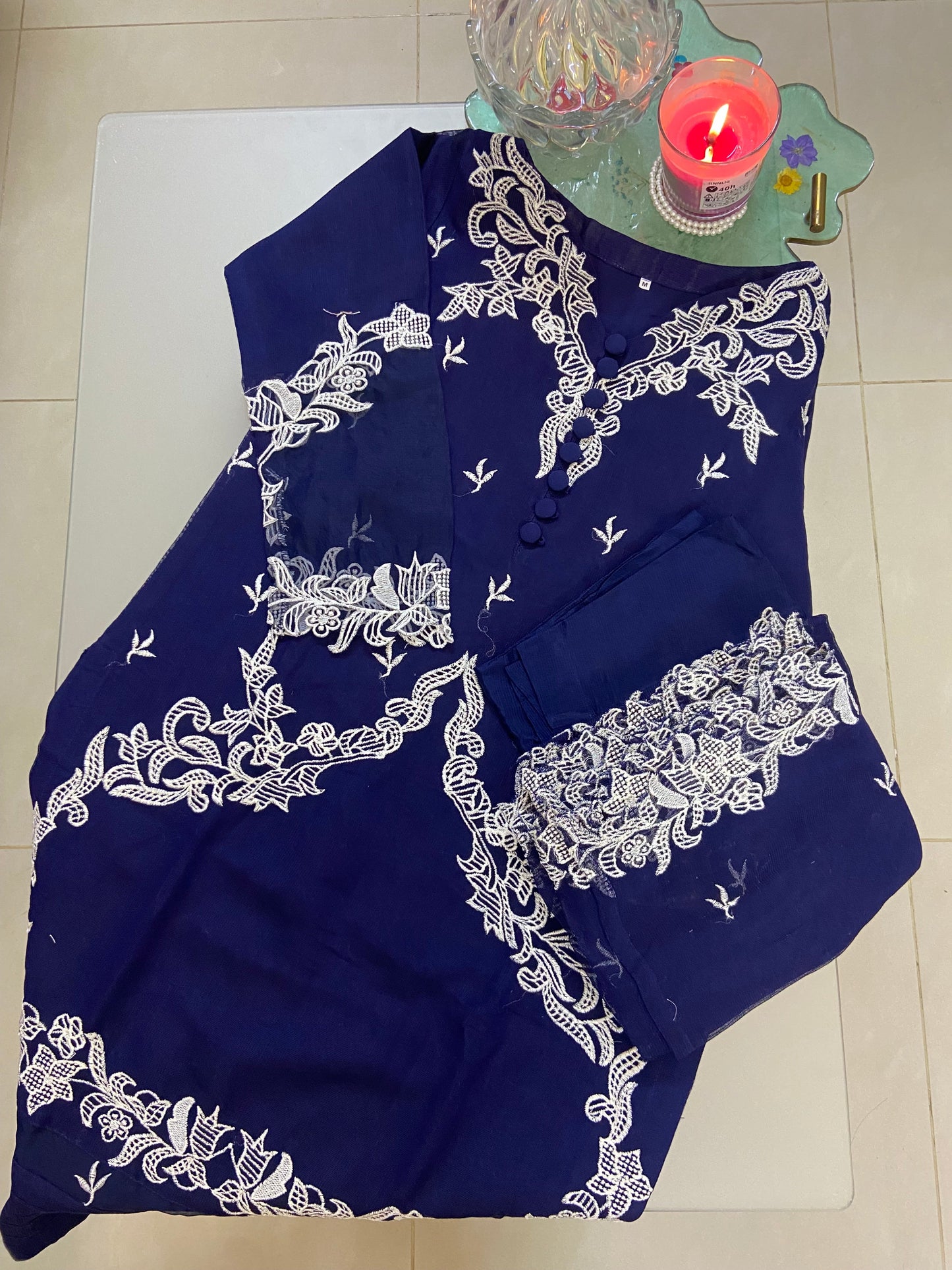 Khushbu Premium Khaadi Soft Net Dress By Wearza 2025