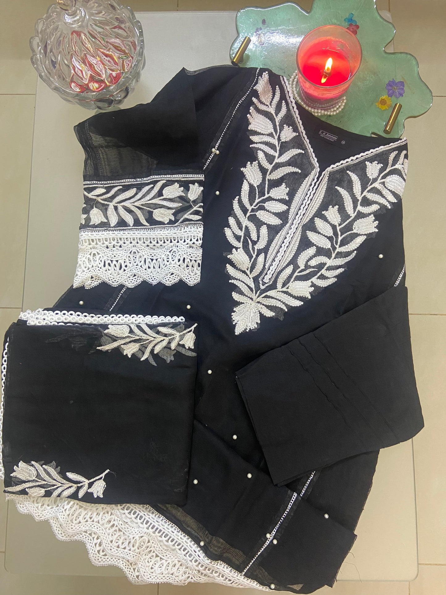 Darya-e-Hawa Premium Khaadi Net Stitched Dress 2024