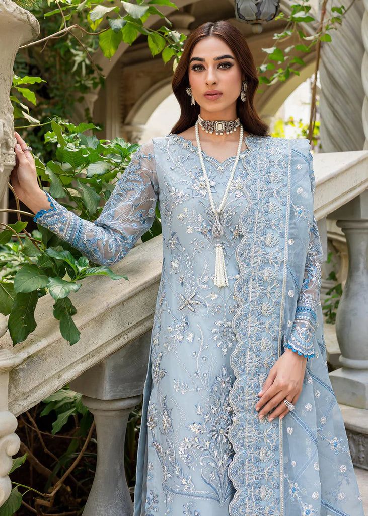 Wearza Wz-231 Pure Organza Dress With Khaadi Net Duppata 2024 WEARZA