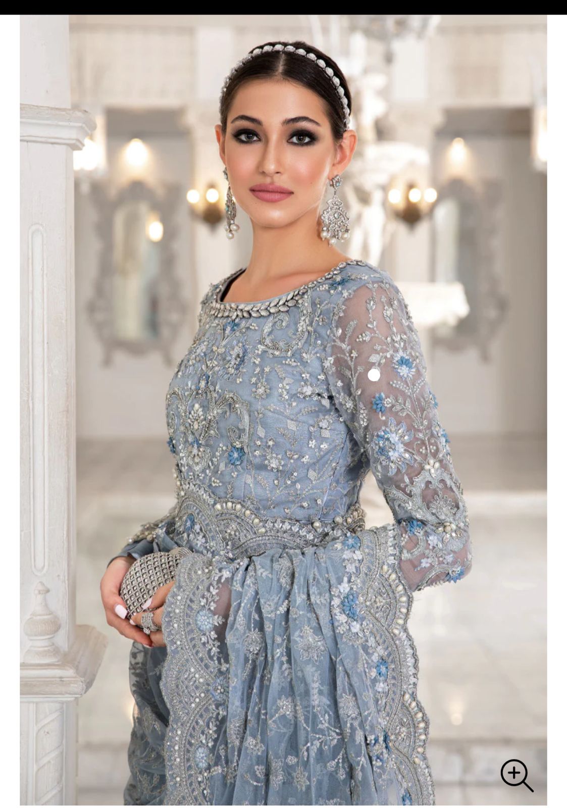 Maria_b_SKy_blue_saree 1