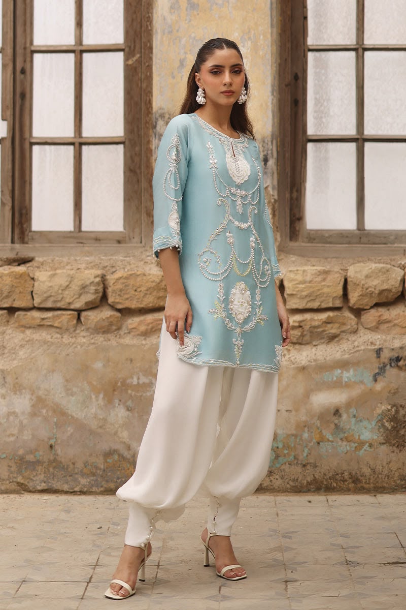 Wardah Saleem Wz-98 Raw Silk Fully Adda Work Design With Chiffon duppata 26