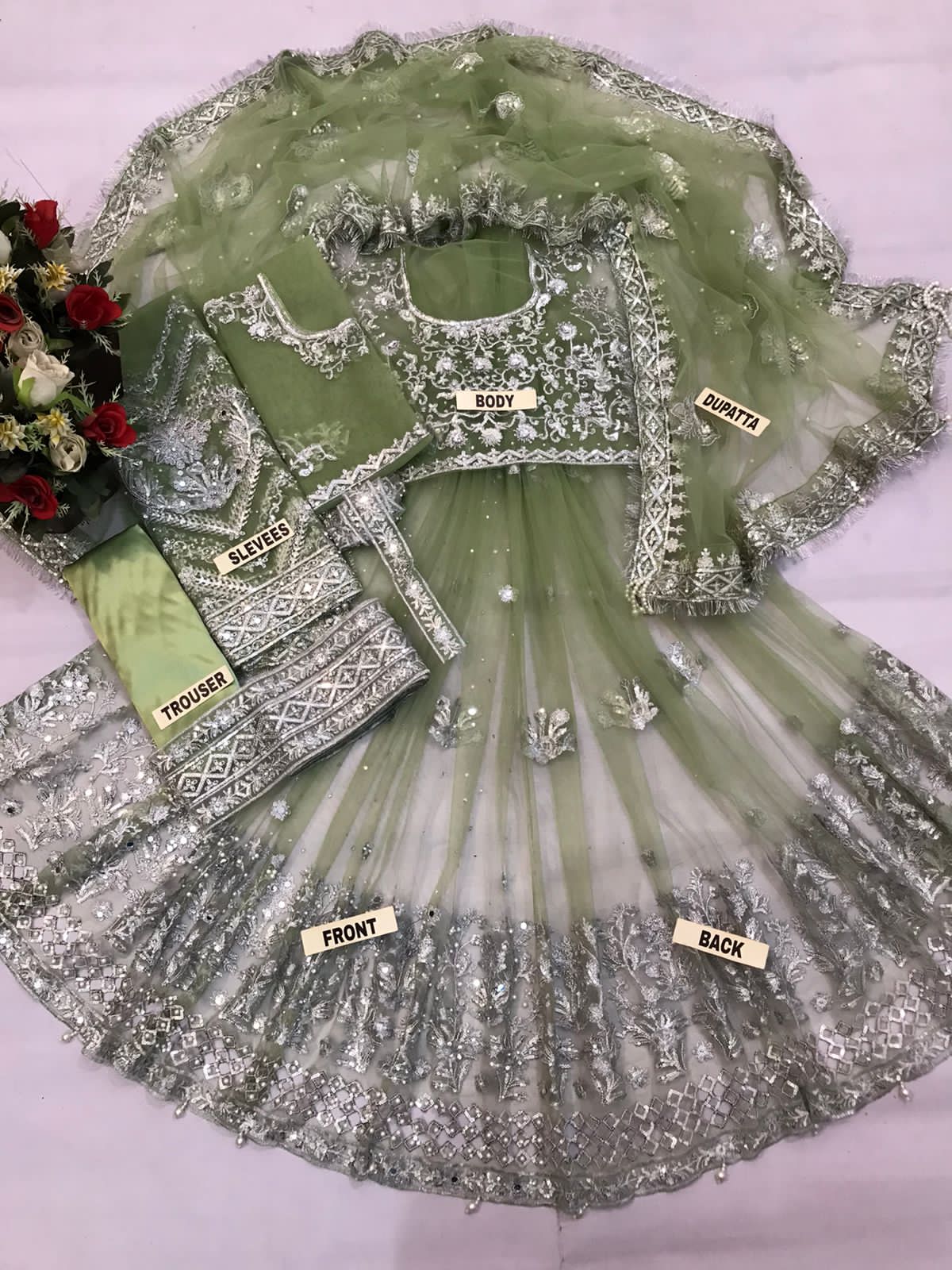 kashees party wear dresses with price in pakistan Kashee's Bridal Wear Unstitched KBWUS-038 | Luxury Unstitched Bridal Dress