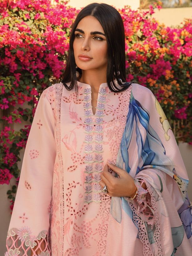 RANG RASIA THE MOST AWAITED ARTICLE LUXURY LAWN CHICKENKARI 2024 - Wearza