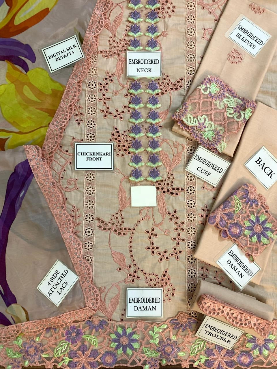 RANG RASIA THE MOST AWAITED ARTICLE LUXURY LAWN CHICKENKARI 2024 - Wearza