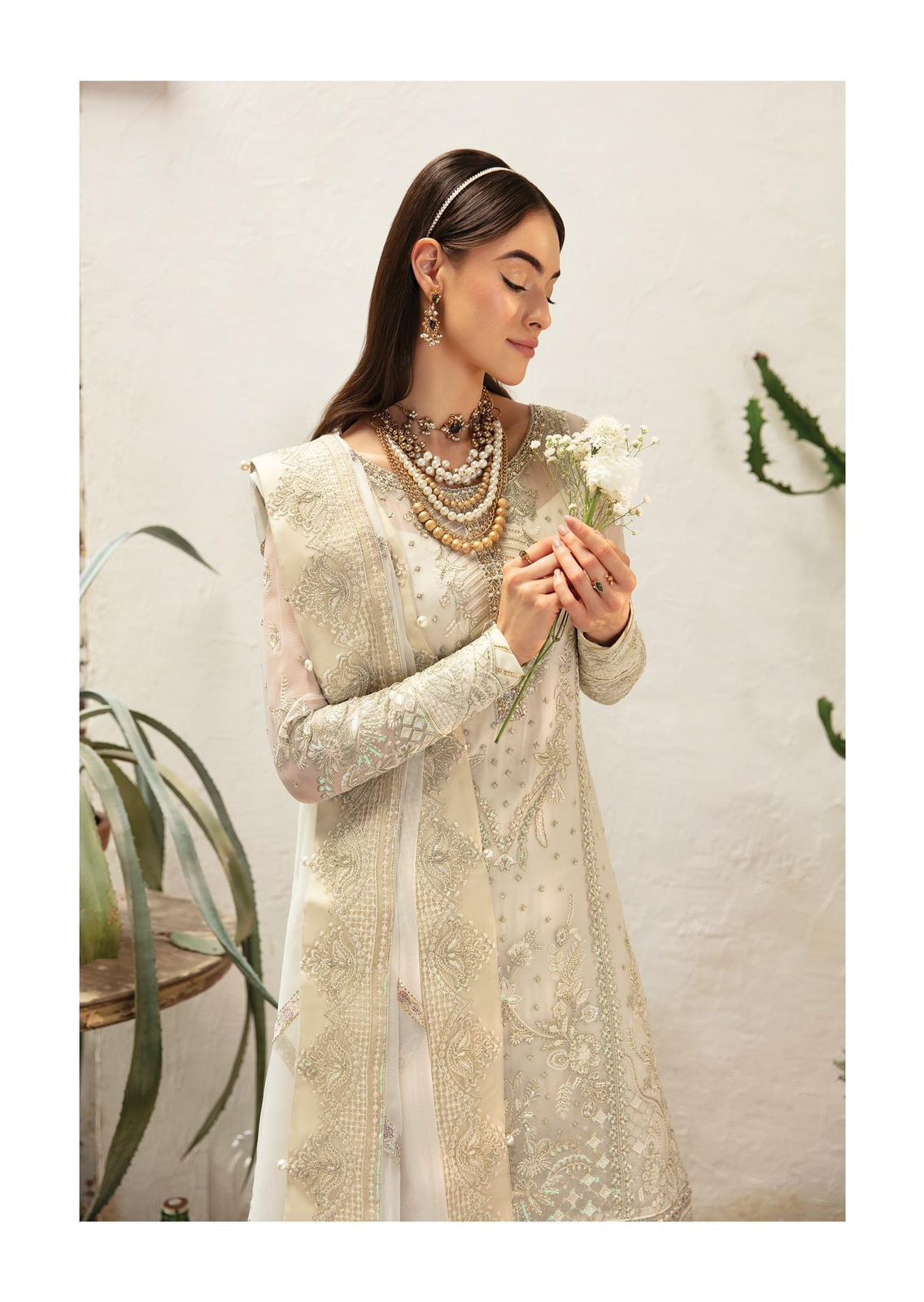 Gulaal Asteria Wz-322 Pure Chiffon Sequin Embroidered Dress-24 WEARZA
