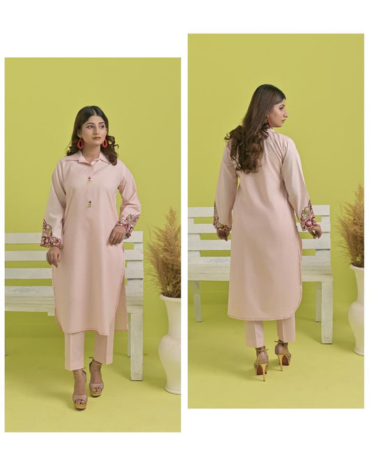 Wearza 2-Pcs Co-Ord Set Premium Khaddar Cotton Summer/Winter Wz-003