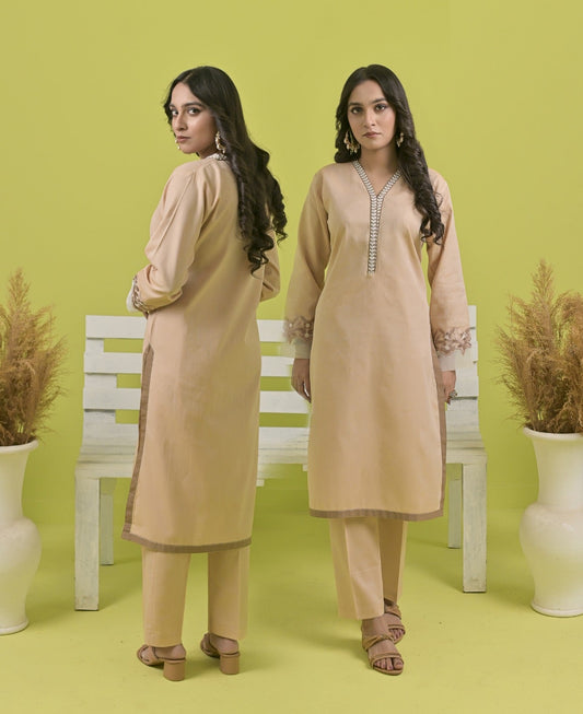 Wearza 2Pcs Co-Ord Set Premium Khaddar Cotton Wz-002