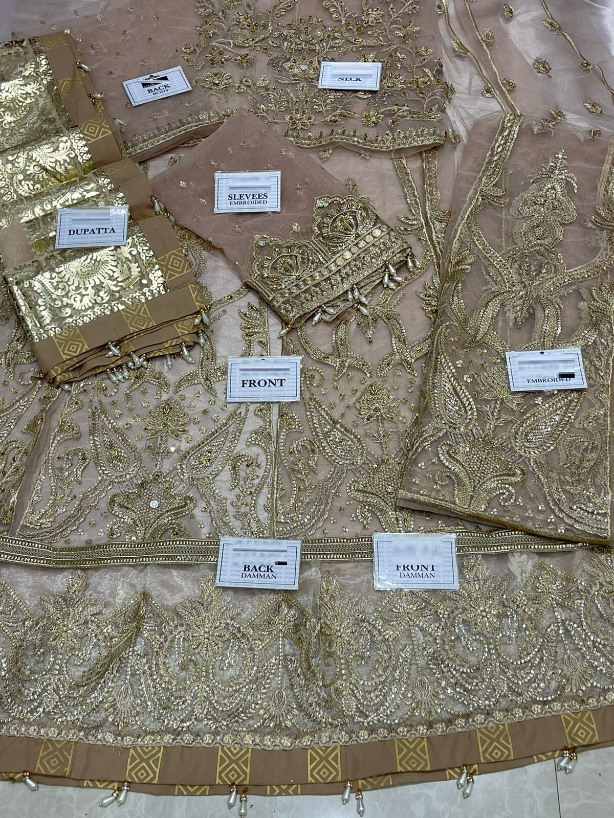 Afrozeh X Ayeza Khan Heavy Embroidered Bridal Lehnga For Wedding 2025