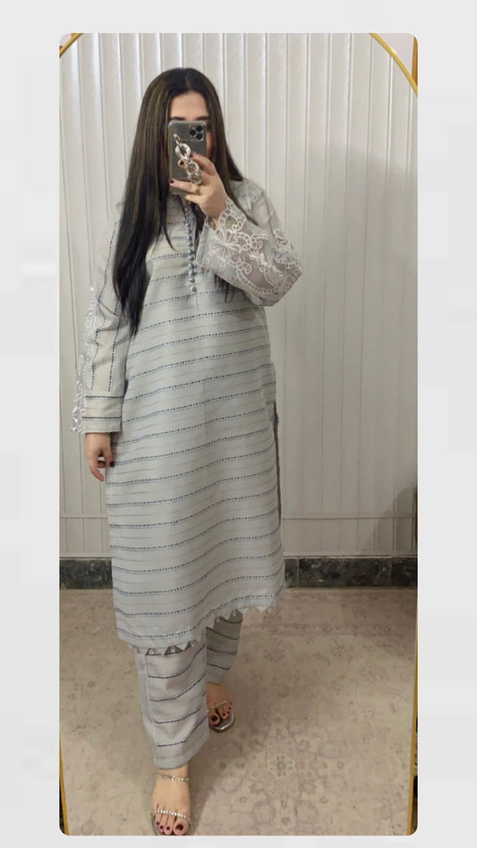 Wearza 2-Piece Co-Ord Set - Premium Khaddar Cotton  Wz-001